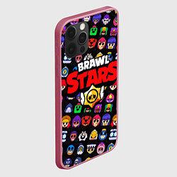 Чехол для iPhone 12 Pro Max BRAWL STARS, цвет: 3D-малиновый — фото 2