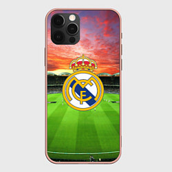 Чехол для iPhone 12 Pro Max FC Real Madrid, цвет: 3D-светло-розовый
