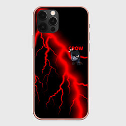 Чехол для iPhone 12 Pro Max Brawl Stars CROW, цвет: 3D-светло-розовый