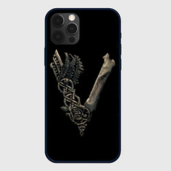 Чехол iPhone 12 Pro Max Vikings bones logo