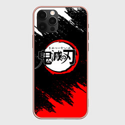 Чехол для iPhone 12 Pro Max KIMETSU NO YAIBA, цвет: 3D-светло-розовый