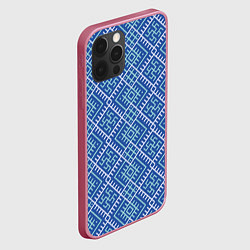 Чехол для iPhone 12 Pro Max Славянский орнамент, цвет: 3D-малиновый — фото 2