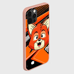 Чехол для iPhone 12 Pro Max Рыжая лисичка, цвет: 3D-светло-розовый — фото 2