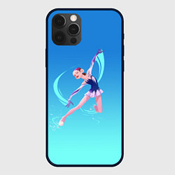 Чехол для iPhone 12 Pro Max Фигурное катание, цвет: 3D-черный