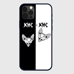 Чехол для iPhone 12 Pro Max Кис-Кис, цвет: 3D-черный