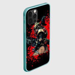 Чехол для iPhone 12 Pro Max Bloodhound 3D Black, цвет: 3D-мятный — фото 2