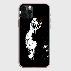 Чехол для iPhone 12 Pro Max Monokuma paint, цвет: 3D-светло-розовый