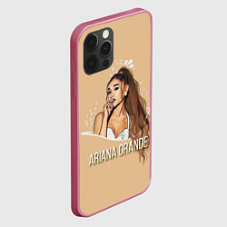 Чехол для iPhone 12 Pro Max Ariana Grande Ариана Гранде, цвет: 3D-малиновый — фото 2