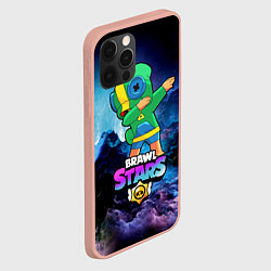 Чехол для iPhone 12 Pro Max Brawl Stars Leon, Dab, цвет: 3D-светло-розовый — фото 2