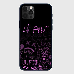 Чехол для iPhone 12 Pro Max LIL PEEP, цвет: 3D-черный