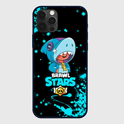 Чехол iPhone 12 Pro Max BRAWL STARS LEON SHARK