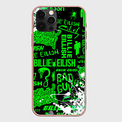 Чехол для iPhone 12 Pro Max BILLIE EILISH, цвет: 3D-светло-розовый