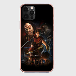 Чехол для iPhone 12 Pro Max ASSASSINS CREED, цвет: 3D-светло-розовый