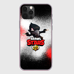 Чехол для iPhone 12 Pro Max BRAWL STARS CROW, цвет: 3D-серый