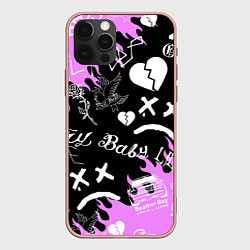 Чехол для iPhone 12 Pro Max LIL PEEP, цвет: 3D-светло-розовый