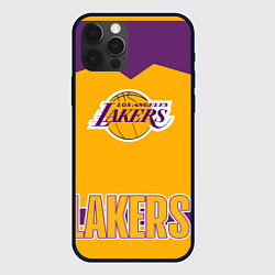 Чехол для iPhone 12 Pro Max Los Angeles Lakers, цвет: 3D-черный