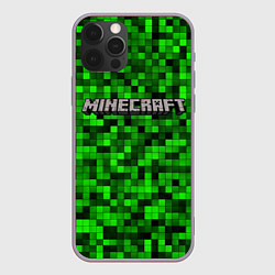 Чехол для iPhone 12 Pro Max MINECRAFT CREEPER КАПЮШОН, цвет: 3D-серый