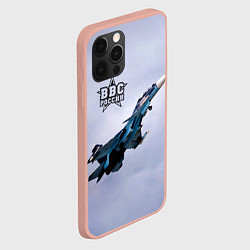 Чехол для iPhone 12 Pro Max ВВС России, цвет: 3D-светло-розовый — фото 2