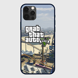 Чехол для iPhone 12 Pro Max GTA 5, цвет: 3D-черный