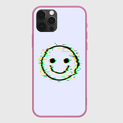 Чехол для iPhone 12 Pro Max Smile, цвет: 3D-малиновый
