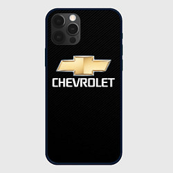 Чехол для iPhone 12 Pro Max CHEVROLET, цвет: 3D-черный