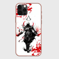 Чехол для iPhone 12 Pro Max Assassins Creed, цвет: 3D-светло-розовый