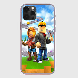 Чехол для iPhone 12 Pro Max ROBLOX, цвет: 3D-серый