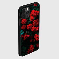 Чехол для iPhone 12 Pro Max Розы, цвет: 3D-черный — фото 2