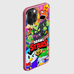 Чехол для iPhone 12 Pro Max BRAWL STARS VIRUS 8-BIT, цвет: 3D-малиновый — фото 2