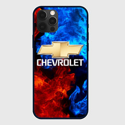 Чехол для iPhone 12 Pro Max CHEVROLET, цвет: 3D-черный