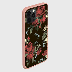 Чехол для iPhone 12 Pro Max Букет роз, цвет: 3D-светло-розовый — фото 2