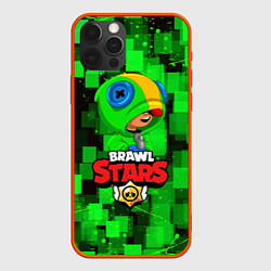 Чехол для iPhone 12 Pro Max BRAWL STARS LEON, цвет: 3D-красный