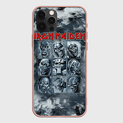 Чехол для iPhone 12 Pro Max Iron Maiden, цвет: 3D-светло-розовый