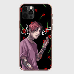 Чехол для iPhone 12 Pro Max LIL PEEP, цвет: 3D-светло-розовый