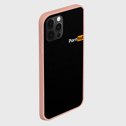 Чехол для iPhone 12 Pro Max PORNHUB, цвет: 3D-светло-розовый — фото 2