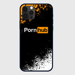 Чехол для iPhone 12 Pro Max PORNHUB, цвет: 3D-черный