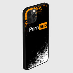 Чехол для iPhone 12 Pro Max PORNHUB, цвет: 3D-черный — фото 2