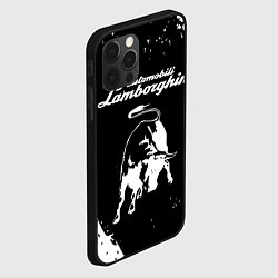 Чехол для iPhone 12 Pro Max Lamborghini, цвет: 3D-черный — фото 2