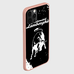Чехол для iPhone 12 Pro Max Lamborghini, цвет: 3D-светло-розовый — фото 2