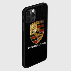 Чехол для iPhone 12 Pro Max PORSCHE, цвет: 3D-черный — фото 2