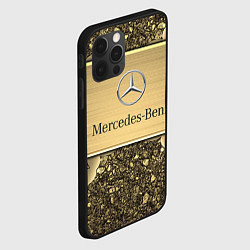 Чехол для iPhone 12 Pro Max MERCEDES GOLD, цвет: 3D-черный — фото 2