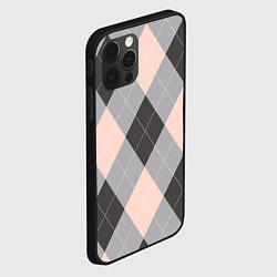 Чехол для iPhone 12 Pro Max Шотландка, цвет: 3D-черный — фото 2