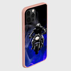 Чехол для iPhone 12 Pro Max МОТОЦИКЛЫ, цвет: 3D-светло-розовый — фото 2
