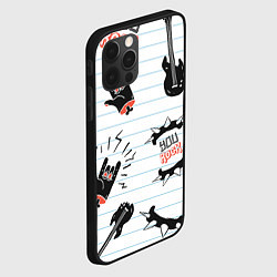 Чехол для iPhone 12 Pro Max Ты рокер, цвет: 3D-черный — фото 2
