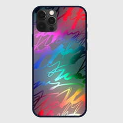 Чехол для iPhone 12 Pro Max Узоры, цвет: 3D-черный