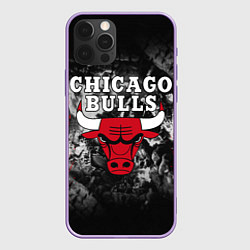 Чехол для iPhone 12 Pro Max CHICAGO BULLS, цвет: 3D-сиреневый