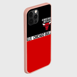 Чехол для iPhone 12 Pro Max CHICAGO BULLS, цвет: 3D-светло-розовый — фото 2