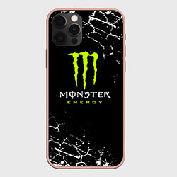 Чехол для iPhone 12 Pro Max MONSTER ENERGY, цвет: 3D-светло-розовый