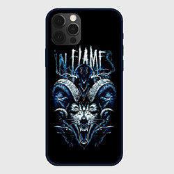 Чехол для iPhone 12 Pro Max IN FLAMES, цвет: 3D-черный