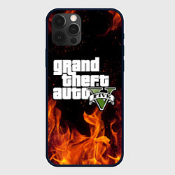 Чехол для iPhone 12 Pro Max GTA 5, цвет: 3D-черный